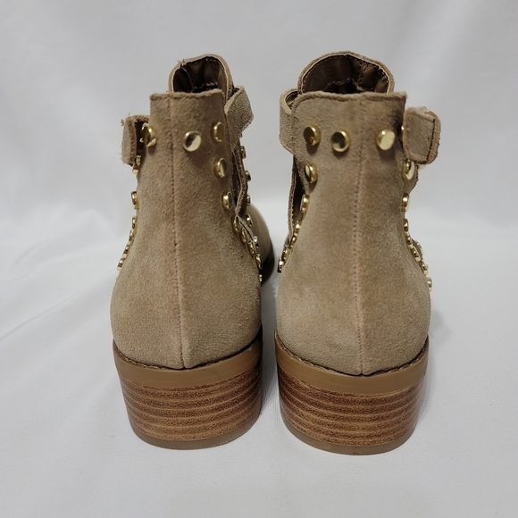 NWOB Carlos Santana Blake Suede Bootie - Tan - Picture 5 of 7